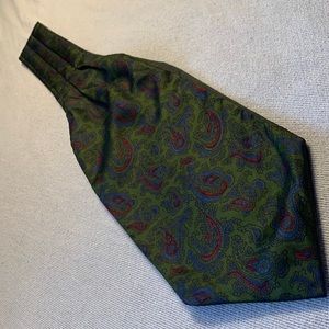 Vintage green paisley tie